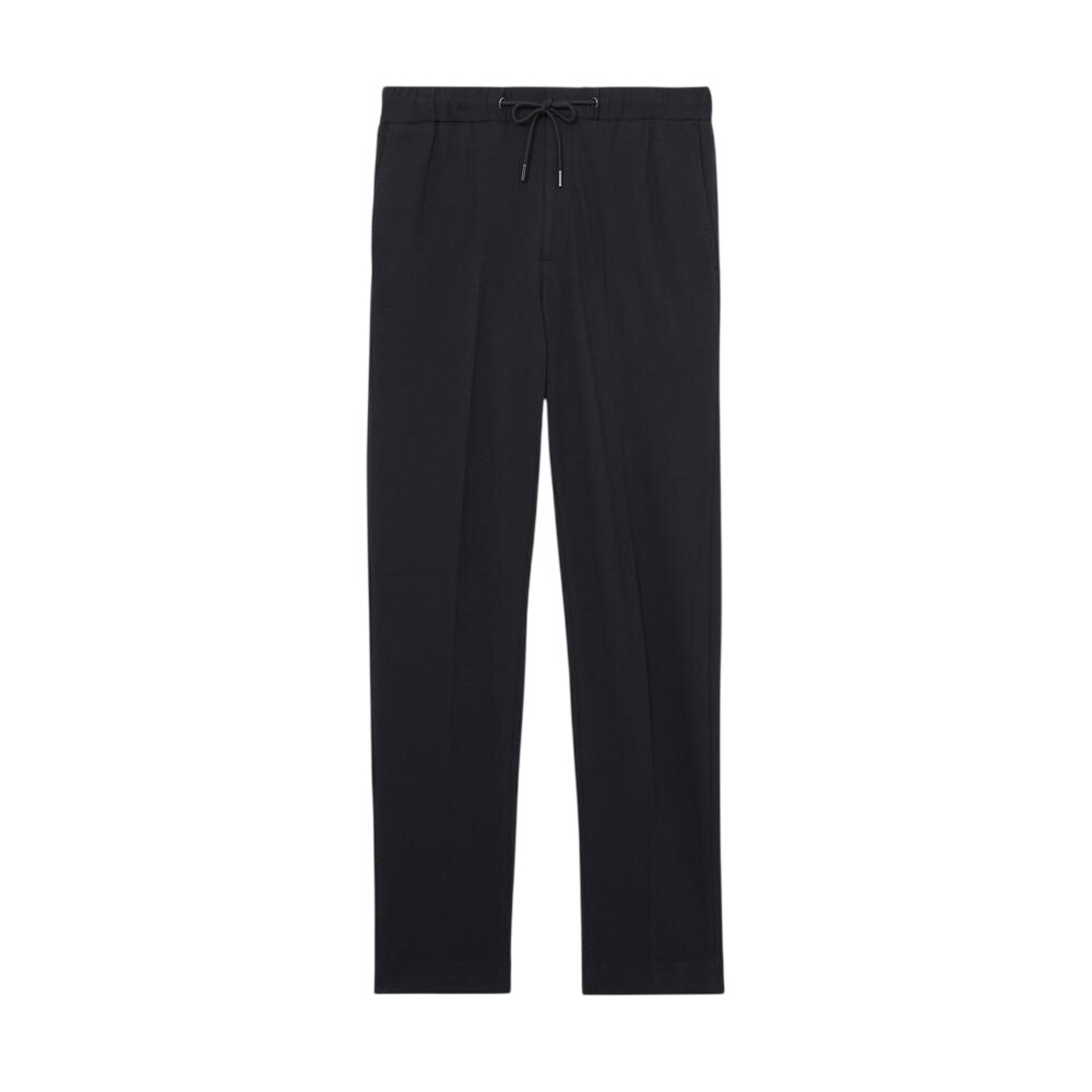 REISS Gerrard Stretch-Piqué Drawstring Trousers